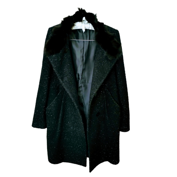 💥Offers Welcome💥 Reasterisk Wool, Alpaca/(100% Fox Fur) Women's Coat - Picture 4 of 13